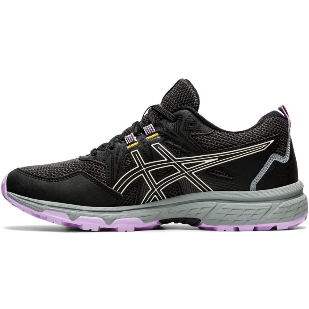 ASICS Women's Black and Purple Gel-Venture Running Shoes, size 10